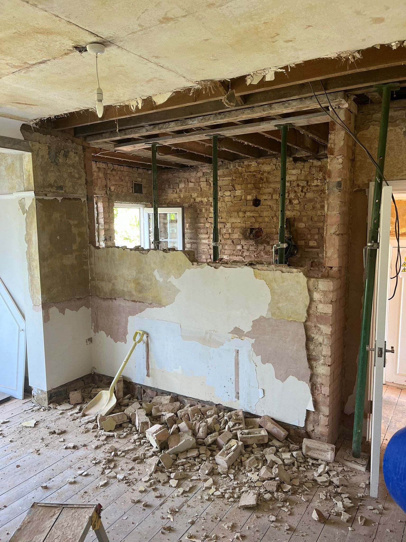 Luxury freestanding soaking tub with marble surround